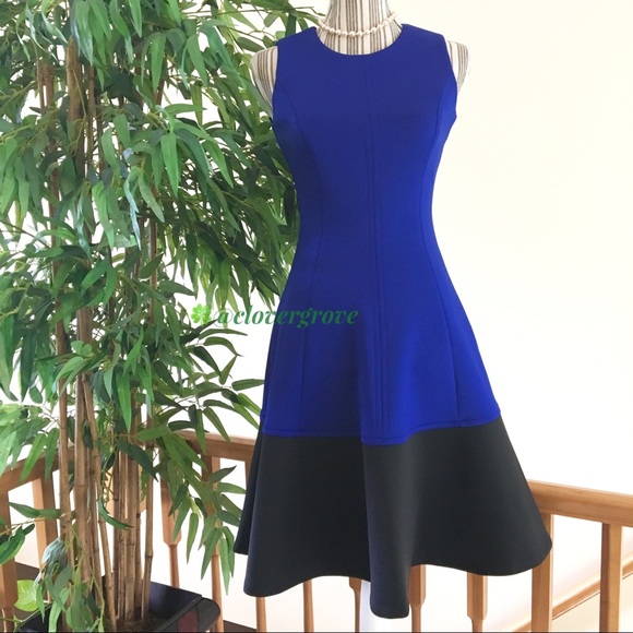 NWOT Calvin Klein Color Block Dress 2 - Picture 2 of 9